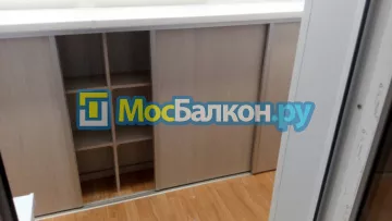 Шкаф на балкон купить в Троицке на заказ недорого от МосБалкон