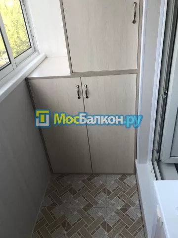 Шкаф на балкон купить в Троицке на заказ недорого от МосБалкон