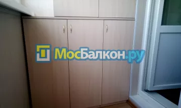 Шкаф на балкон купить в Троицке на заказ недорого от МосБалкон