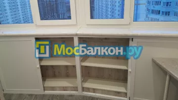 Шкаф на балкон купить в Троицке на заказ недорого от МосБалкон