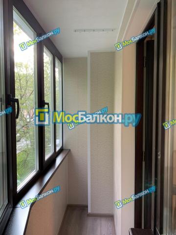 цветное ламинированное остекление балкона